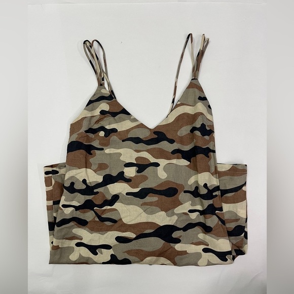Brand new - ZARA camo linen dress - size small - Picture 2 of 8